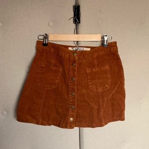 Brandy Melville corduroy mini skirt